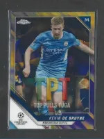  Kevin De Bruyne - Purple & Gold Starball Refractor #75 frente