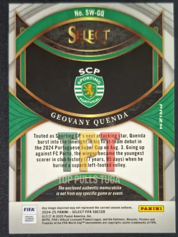 Geovany Quenda RC patch verso