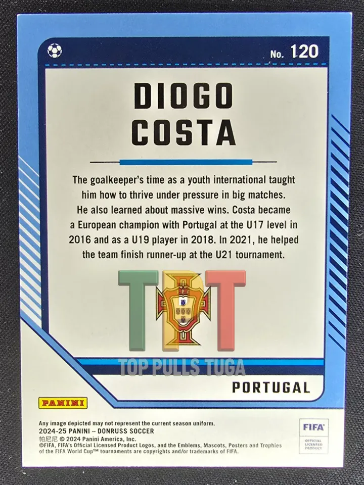 Diogo Costa Donruss Base verso