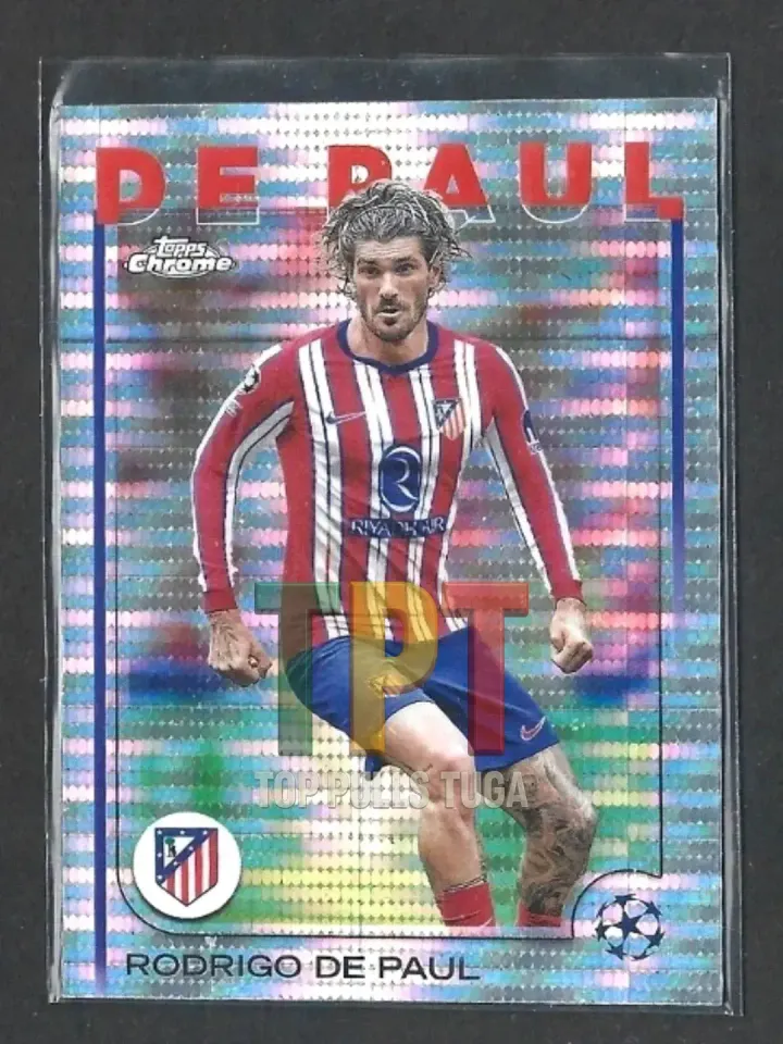 2024-25 Topps Chrome UEFA Club Competitions - Pulsar Refractor #192 - Rodrigo de Paul (A00082) frente