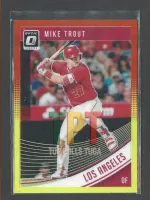Mike Trout - Red & Yellow Prizm #121.1 frente