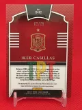 Iker Casillas 2016-17 Panini Select Auto Card #S-IC /35 verso