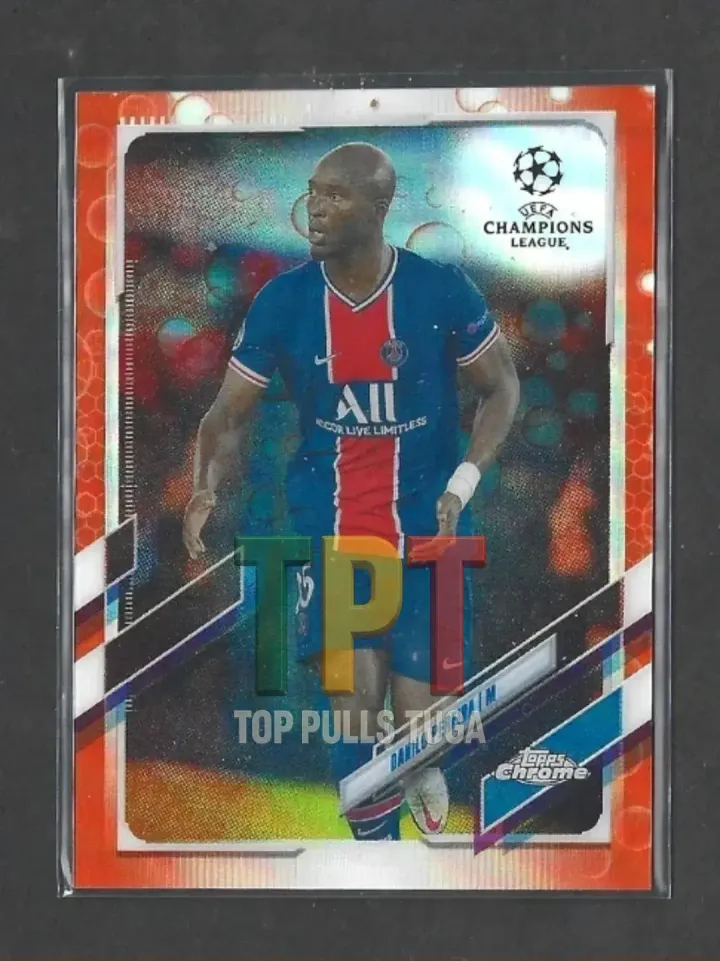 2020-21 Topps Chrome UCL - Orange Bubbles Refractor SSP 1:289 Packs #80 - Danilo Pereira (P00109) frente