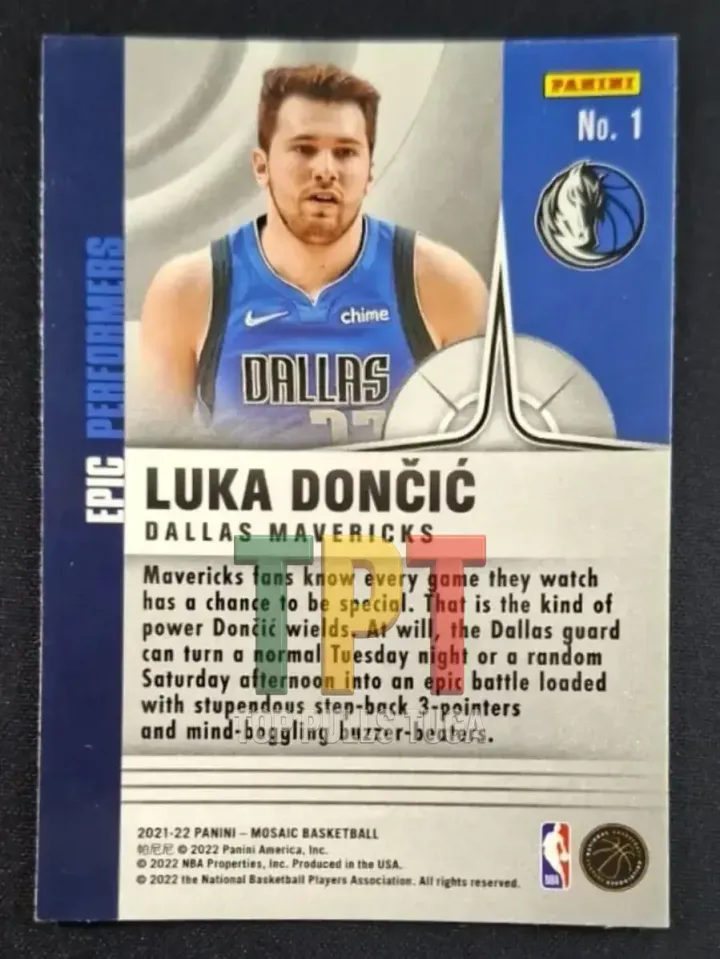 Luka Doncic Epic Performers verso