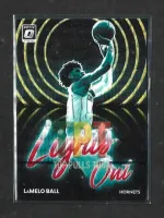 2022-23 Panini Donruss Optic - Lights Out - Red & Gold Wave Prizm /99 #3 - LaMelo Ball frente